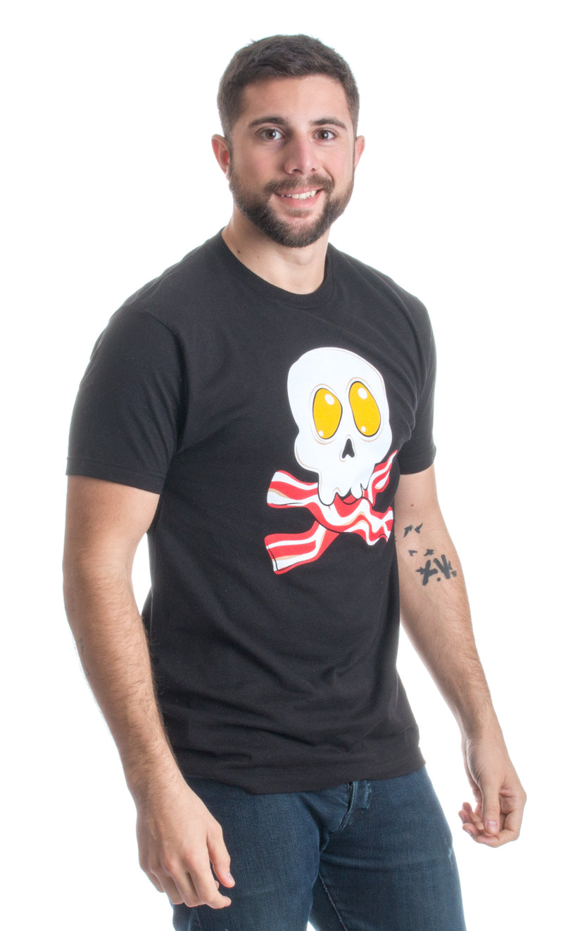 Bacon N' Eggs (Skull & Crossbones) Funny Breakfast Humor Unisex T-shirt