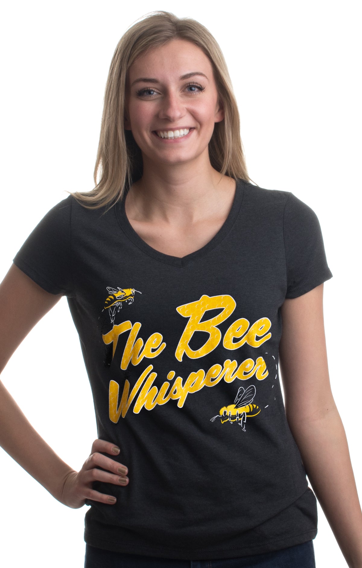 The Bee Whisperer | Beekeeper Beekeeping Keeper Keeping V-neck T-shirt for Women