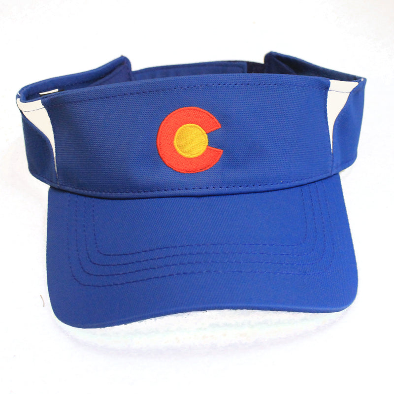 Colorado State Flag Performance Visor| Coloradan Wicking Golfing Visor