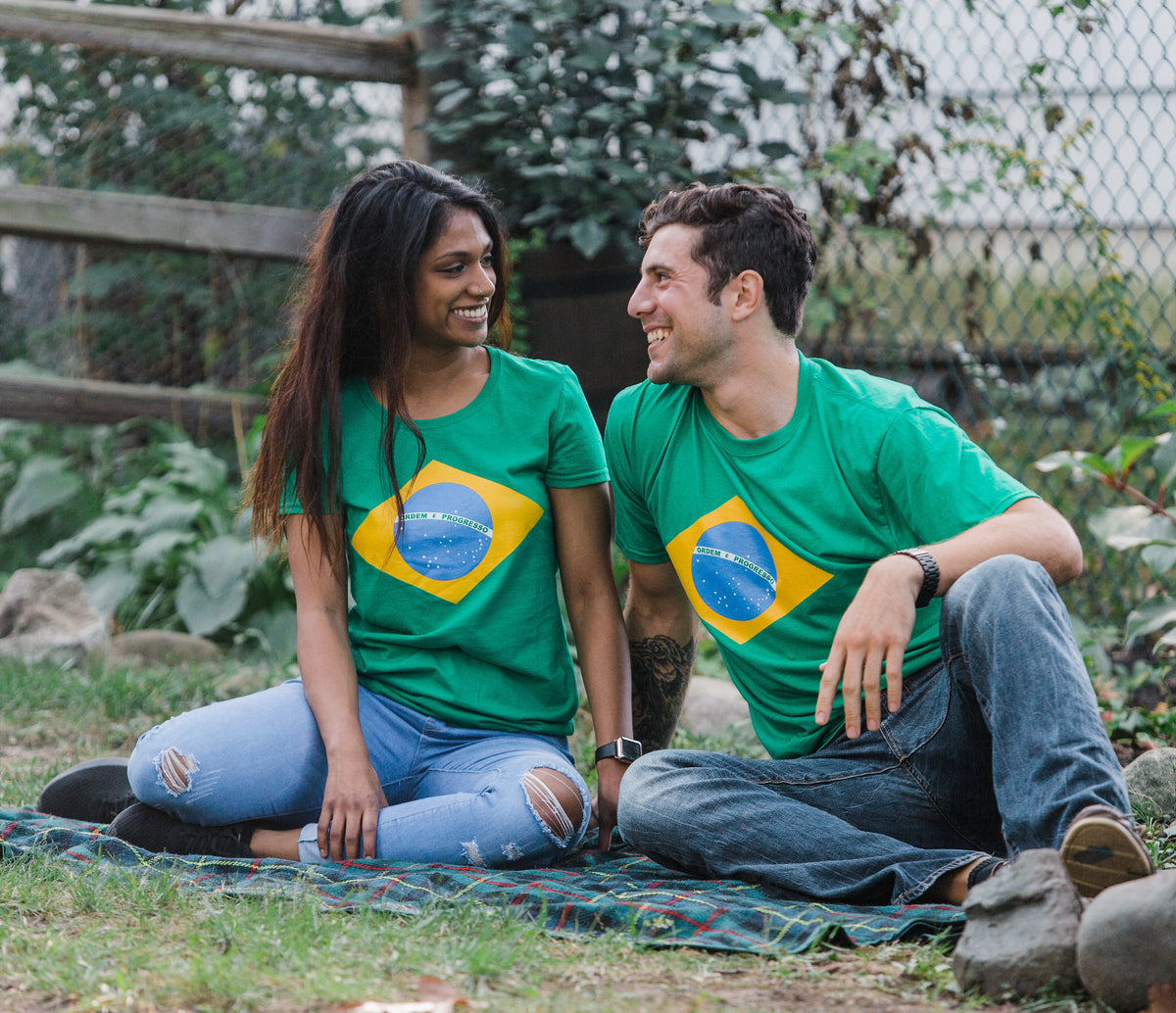 BRAZIL NATIONAL FLAG Ladies' T-shirt / Bandeira do Brasil, Brazilian Tee
