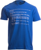 Blue Screen of Death | Geeky Windows Error, Funny Computer Nerd Unisex T-shirt