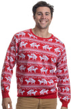 Reindeer Humping Ugly Christmas Sweater w/ Holiday Insertion & Christmas Dongs