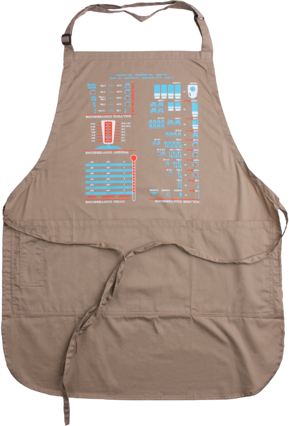 Cooking Conversion Chart | Funny, Useful Cook, Chef, Baking Baker Pocketed Apron