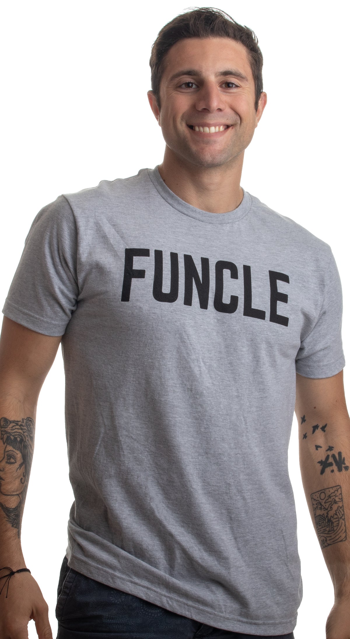 FUNCLE | Fun Funny Uncle New Baby Pregnancy Maternity Niece Nephew Men T-shirt