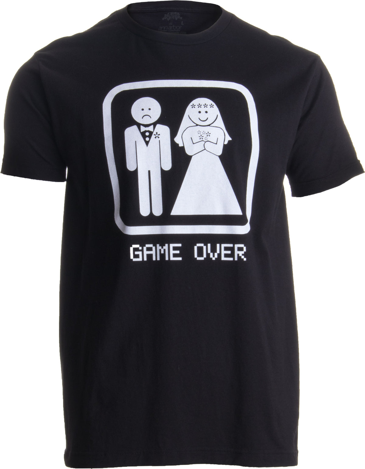 GAME OVER | Funny Bachelor Party, Wedding Groomsman Humor Unisex T-shirt