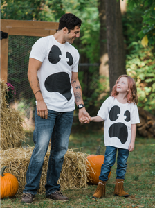 Silly Ghost Face | Spooky Halloween Ghoul Face Easy Costume Youth T-shirt
