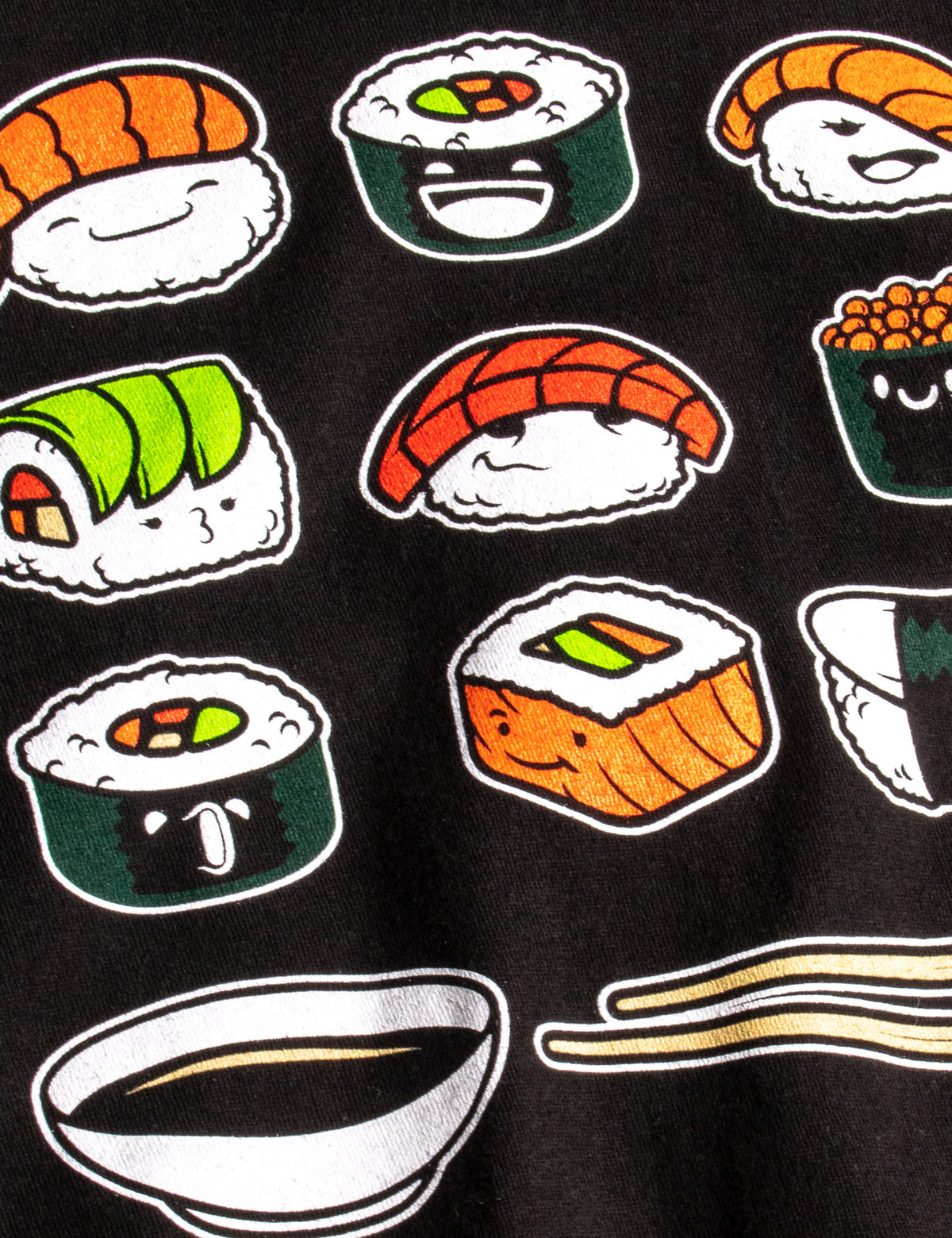 Happy Sushi | Funny, Cute Fun Japanese Food Go Rice Art for Men Women T-shirt