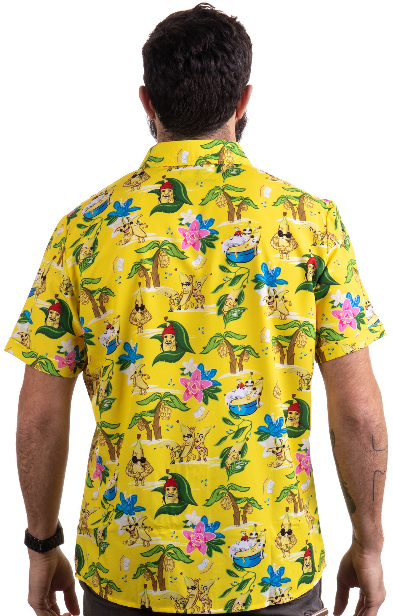 Pink Bananas Funny Hawaiian Shirt
