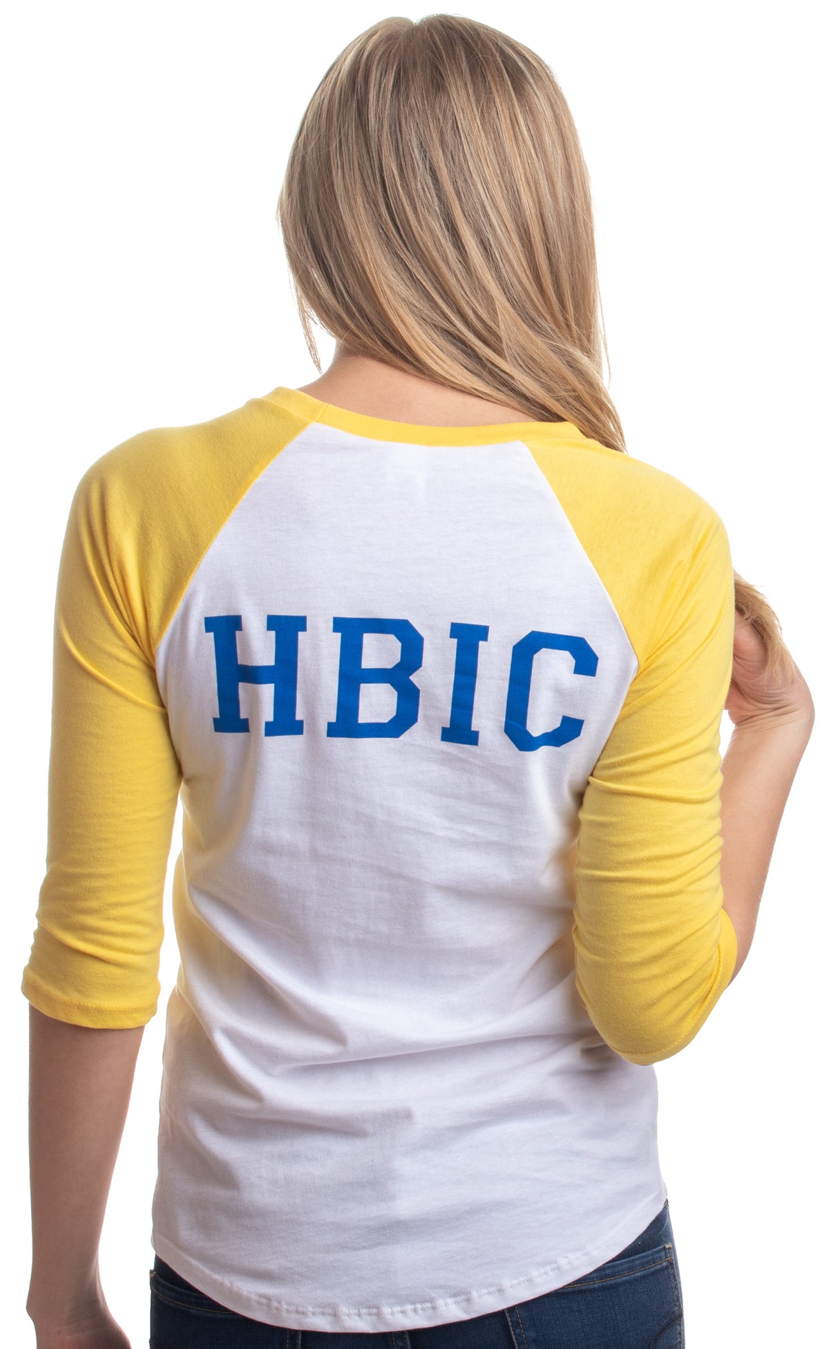 HBIC | Head Bitch in Charge Riverdale Teen Vixen Women Yellow Baseball T-shirt