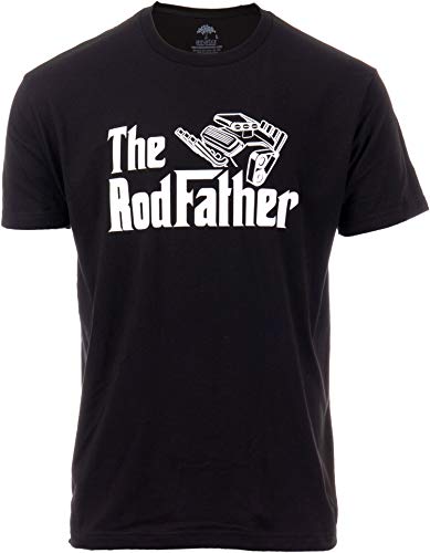 The Rodfather | Funny Hotrod Garage Joke Truck Car Guy Mechanic Auto Racing Hot Rod T-Shirt for Men Grandpa Dad