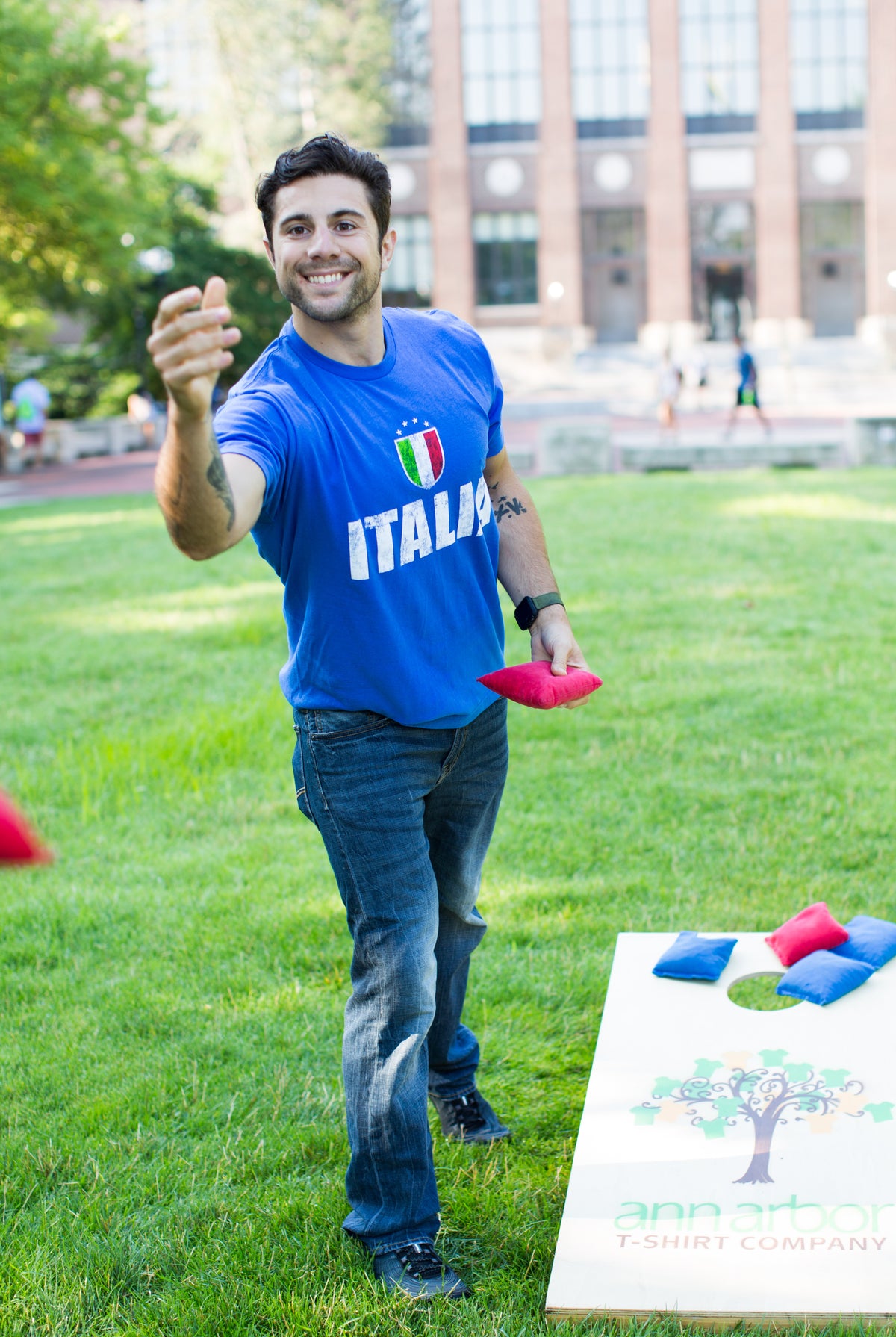 ITALIA | Italy Azzurri Futbol (Italian National Soccer) Vintage-Look T-shirt