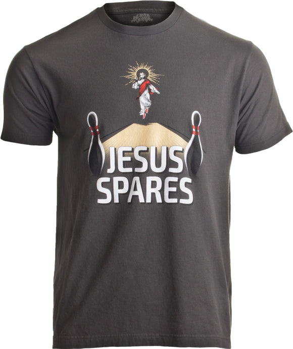 Jesus Spares | Funny Bowling Team Bowler Alley League Christian Humor T-shirt