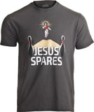 Jesus Spares | Funny Bowling Team Bowler Alley League Christian Humor T-shirt
