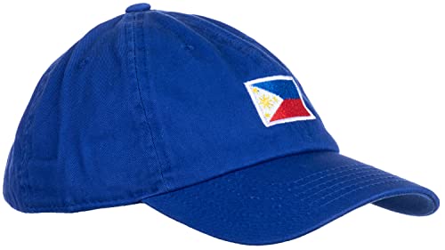 Phillipines Flag Hat | Countries of The World National Pride Nation Flag Baseball Low Profile Dad Hat for Men Women