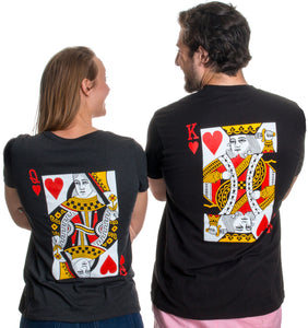 King & Queen | Matching Couples Husband Wife Bridal Wedding Newlywed T-shirts