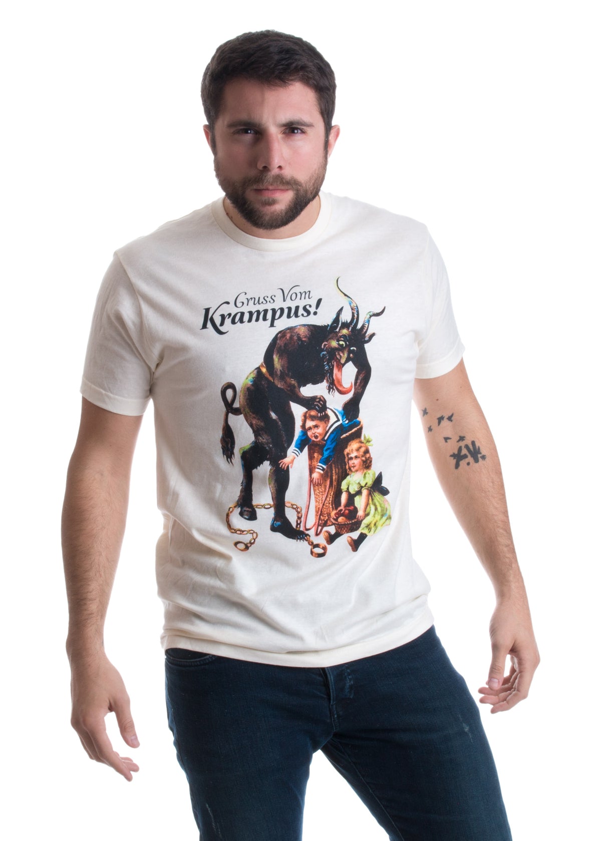 Gruss Vom Krampus! | (Greetings from) Germanic Christmas Demon Unisex T-shirt