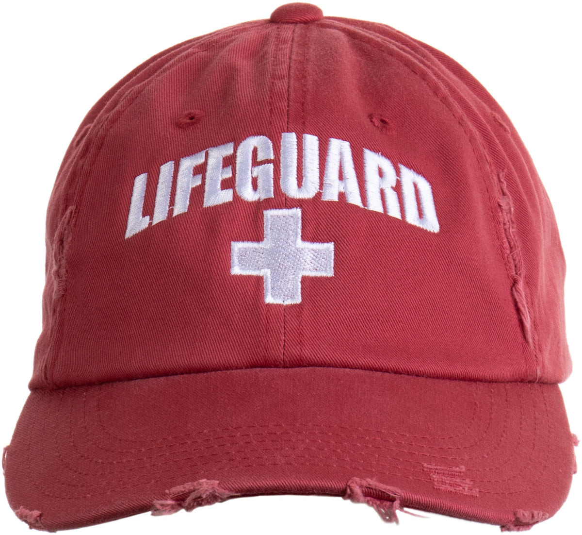 Lifeguard Distressed Hat | Vintage Guard Baseball Cap Men Women Costume Uniform