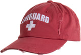 Lifeguard Distressed Hat | Vintage Guard Baseball Cap Men Women Costume Uniform