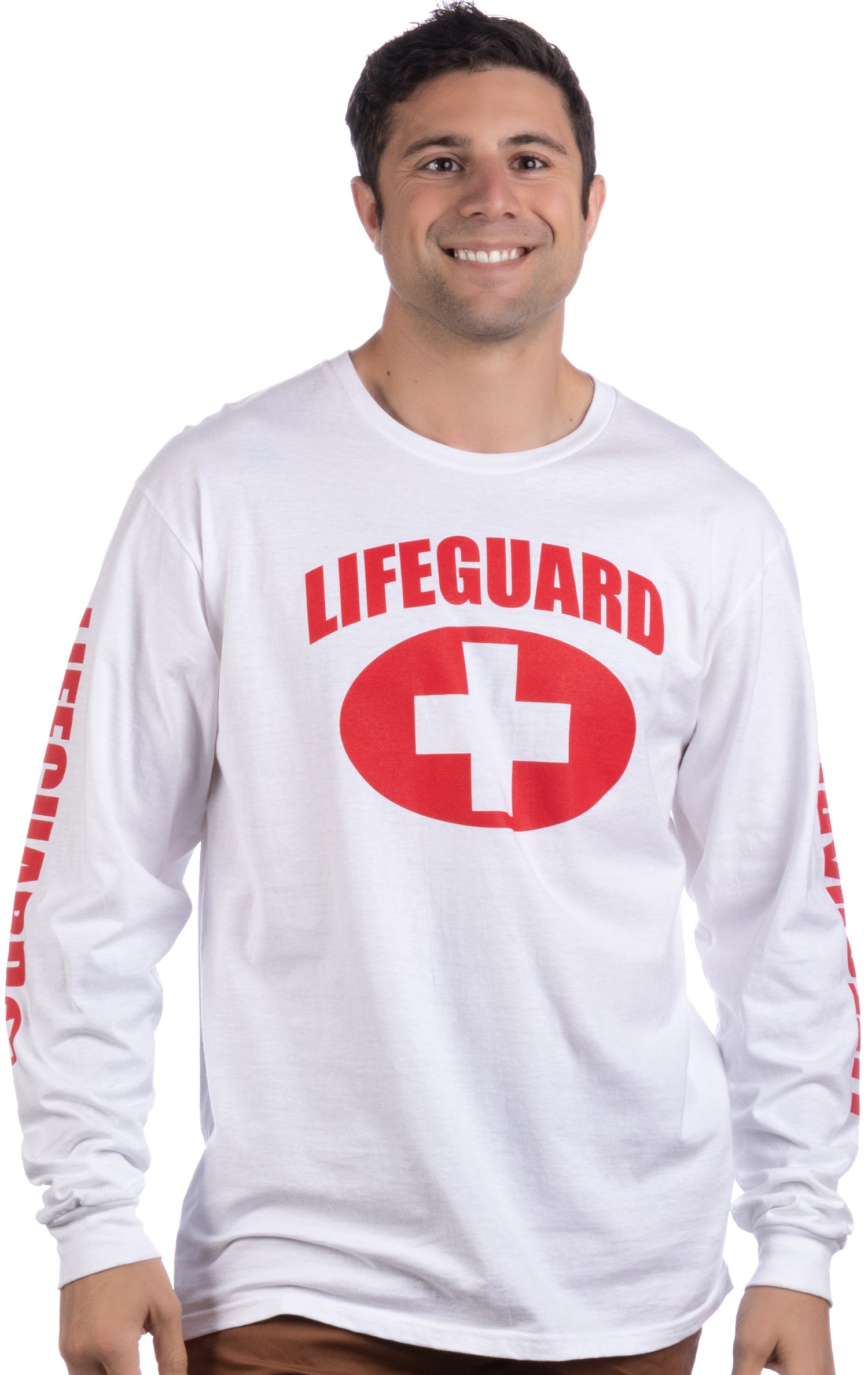 White hot sale lifeguard shirt