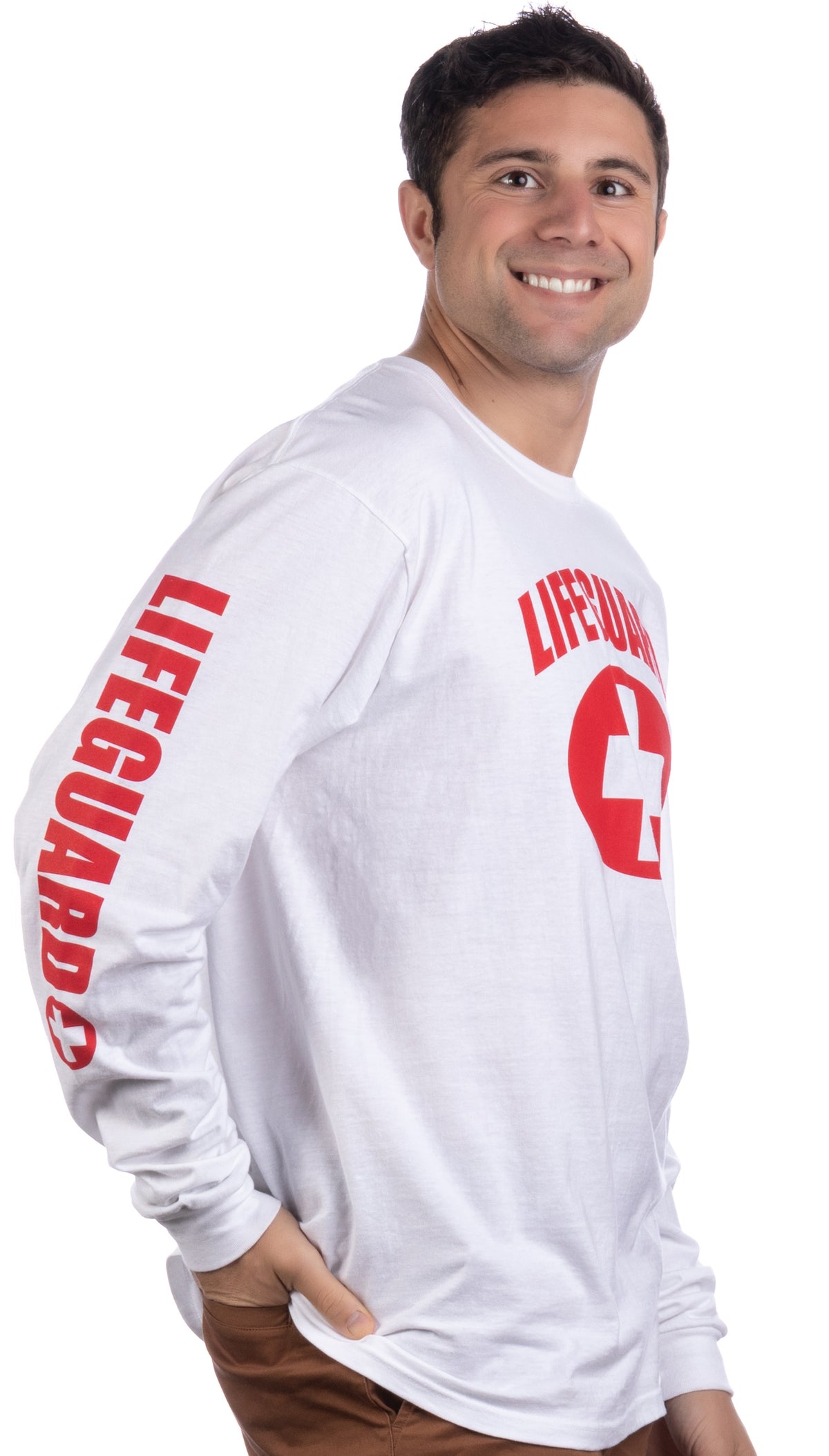 LIFEGUARD | Red or White Unisex Uniform Costume Long Sleeve T-shirt Men Women