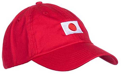 Japan Flag Hat | Countries of The World National Pride Nation Flag Baseball Low Profile Dad Hat for Men Women