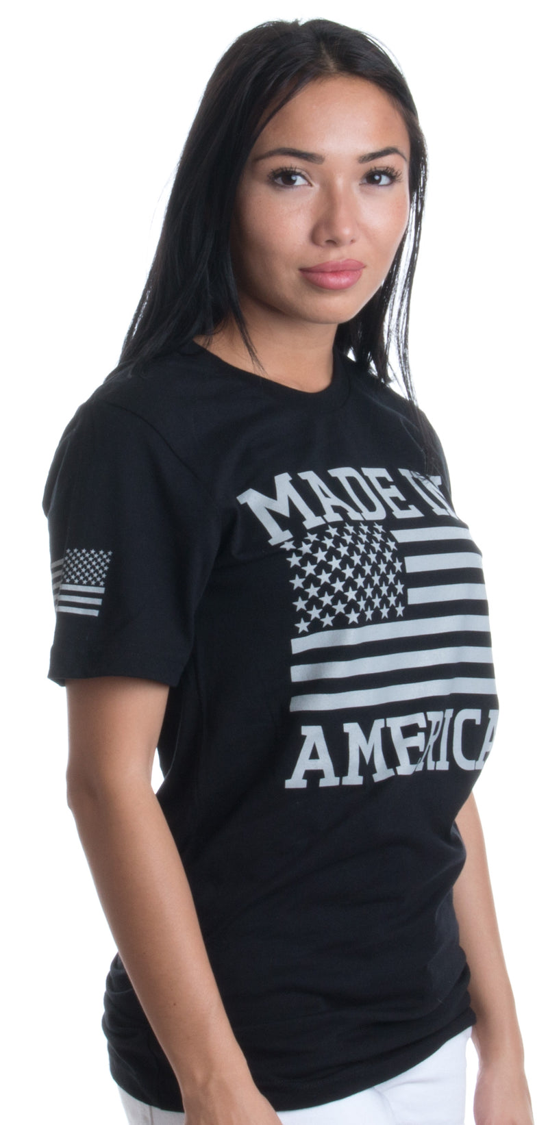 MADE IN AMERICA | USA Military Pride Tactical Subdued Merica Flag Unisex T-shirt