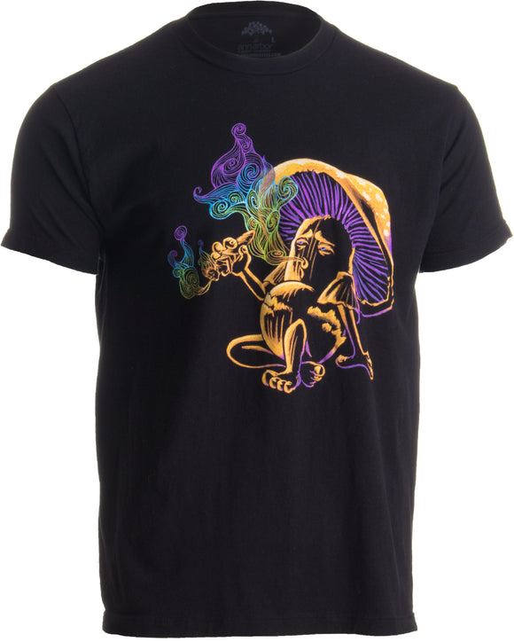 Psychedelic Magic Mushroom Smoking a Human | LSD, Drug Culture Unisex T-shirt
