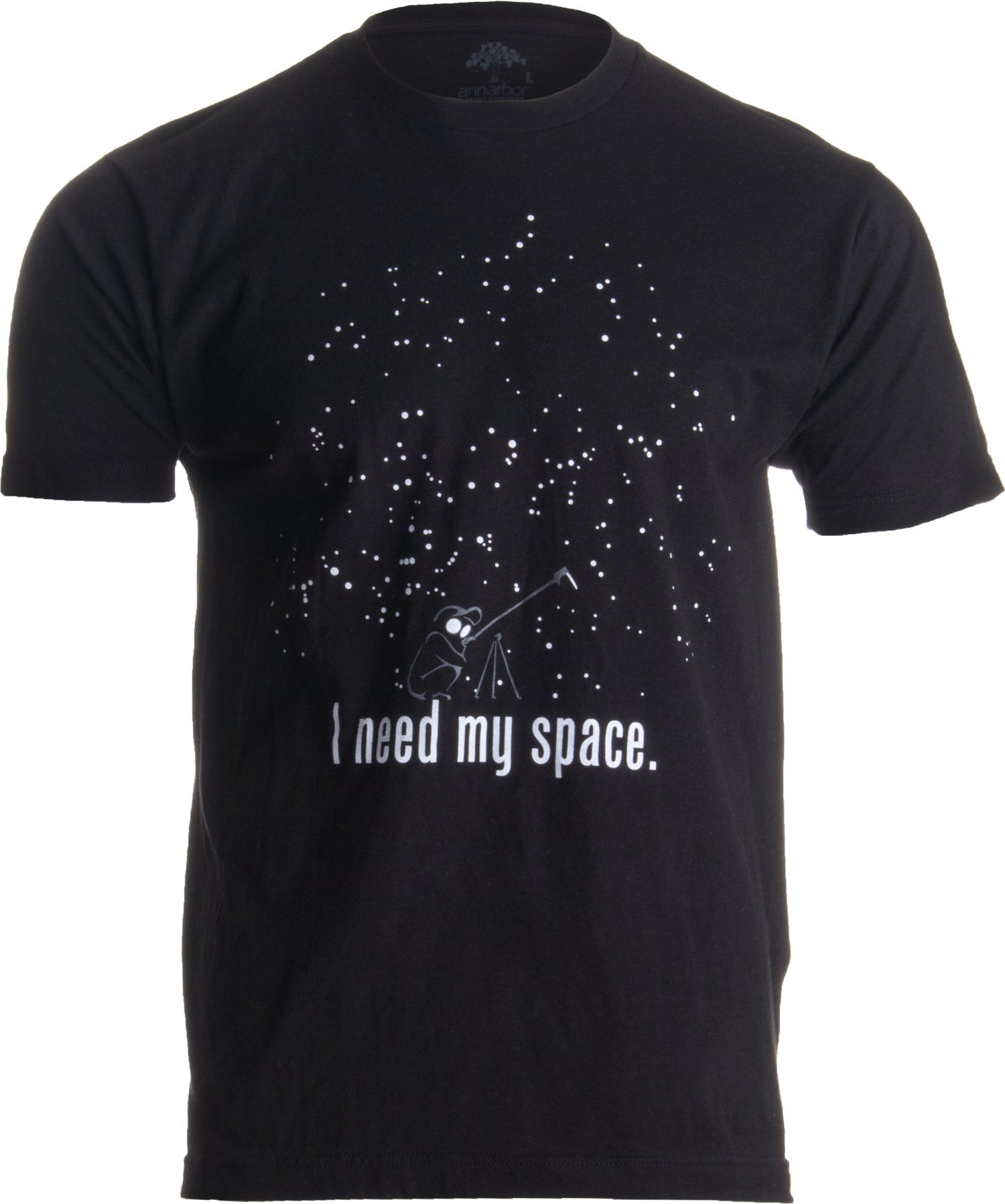 farve Uanset hvilken heldig I Need My Space | Funny Astronomy, Space Humor Astronomer NASA Unisex T- shirt-Adult,S – Ann Arbor T-shirt Company