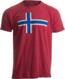 Norwegian Flag | Vintage Style, Retro-Feel Norway Flag & Lion Unisex T-shirt