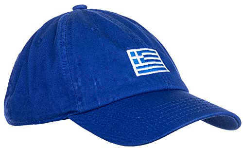 Greece Flag Hat | Countries of The World National Pride Nation Flag Baseball Low Profile Dad Hat for Men Women