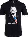 Tall Tee: I Smell Hippies | Funny Ronnie Conservative Merica USA T-shirt