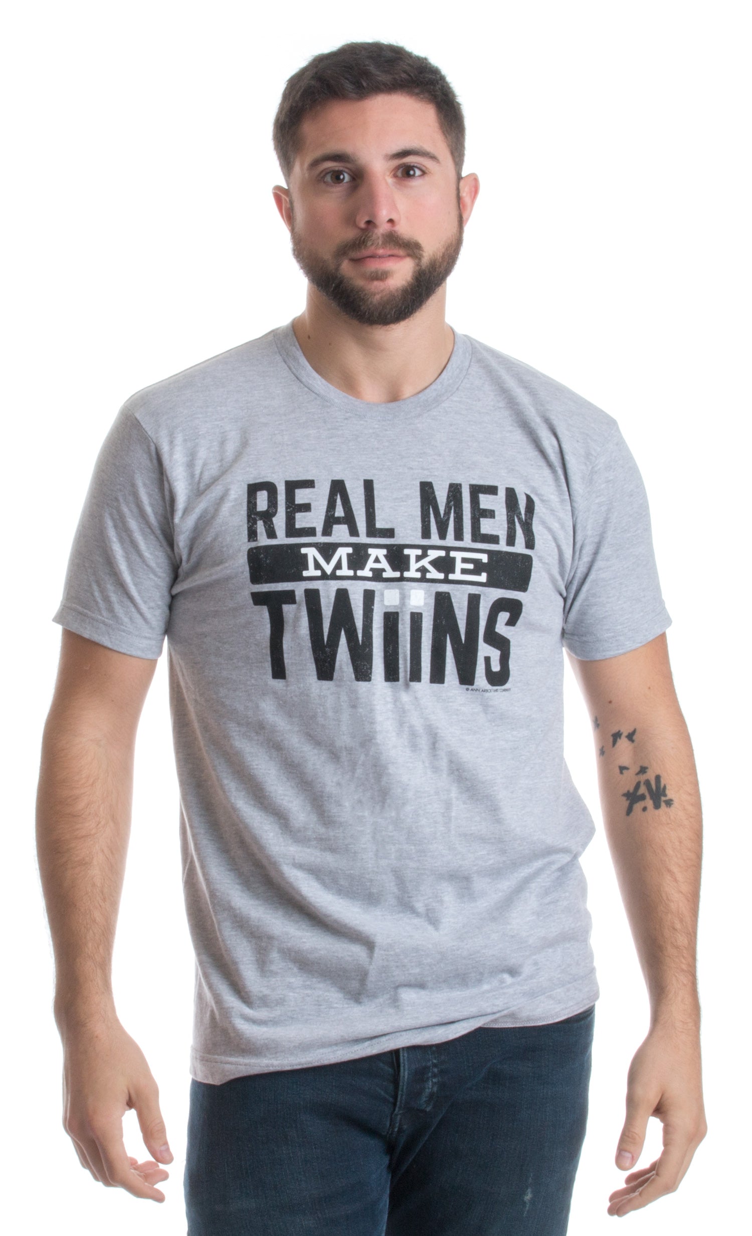 Real Men Make Twins Funny New Dad Father s Day Daddy Humor Unisex T shirt