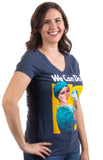 Medical Rosie | Tattoo Doctor Nurse Medicine Cool Feminist V-neck T-shirt Women