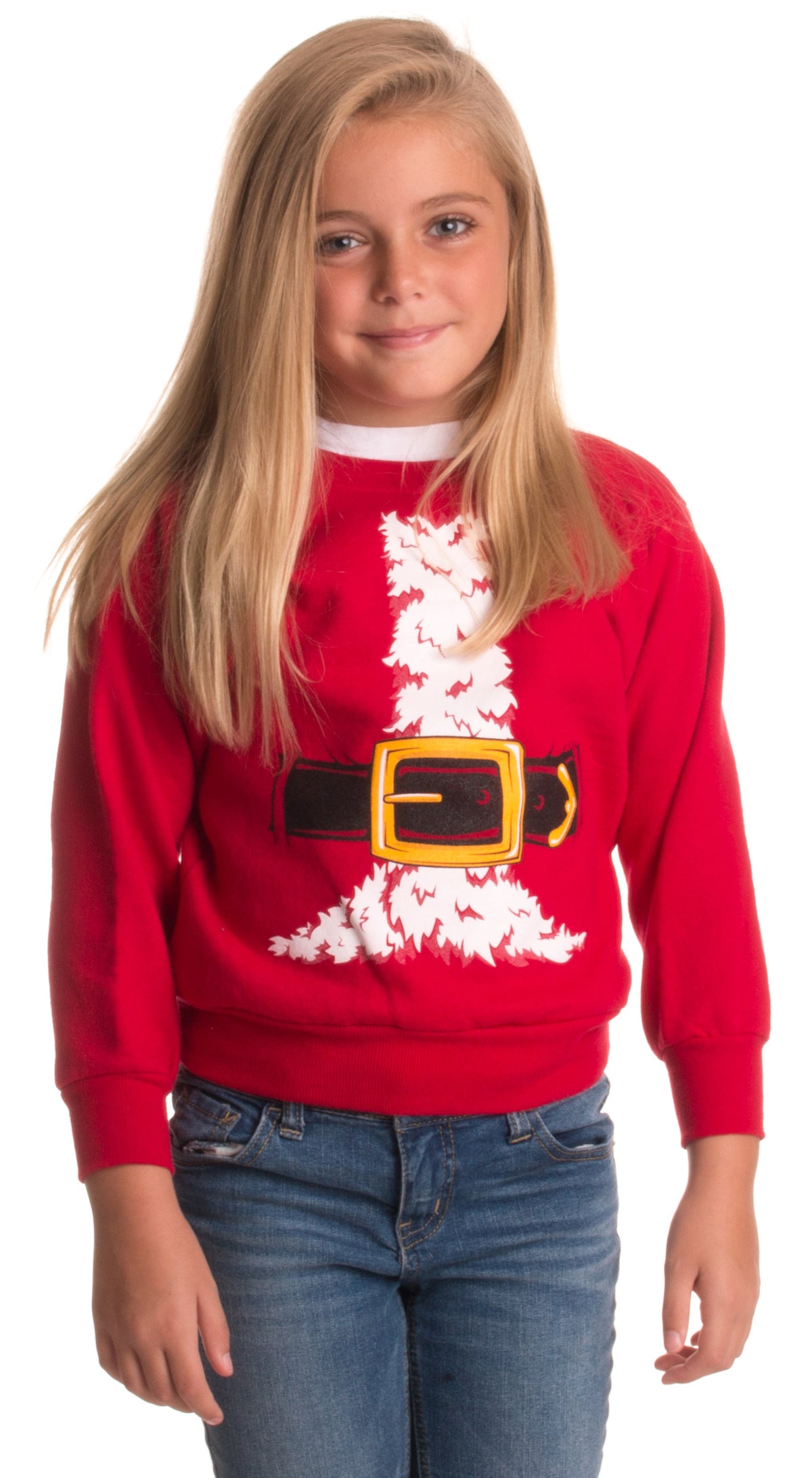 Kid's Santa Claus Costume | Novelty Christmas Sweater, Holiday Child Sweatshirt