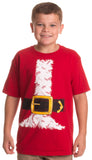 Kid's Santa Claus Costume - Novelty Christmas Holiday Fun T-shirt for Youth