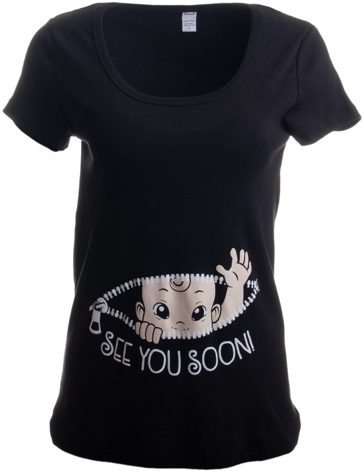 "See You Soon!" - Cute Funny Maternity Top, Pregnancy Baby Pregnant T-shirt - Women's