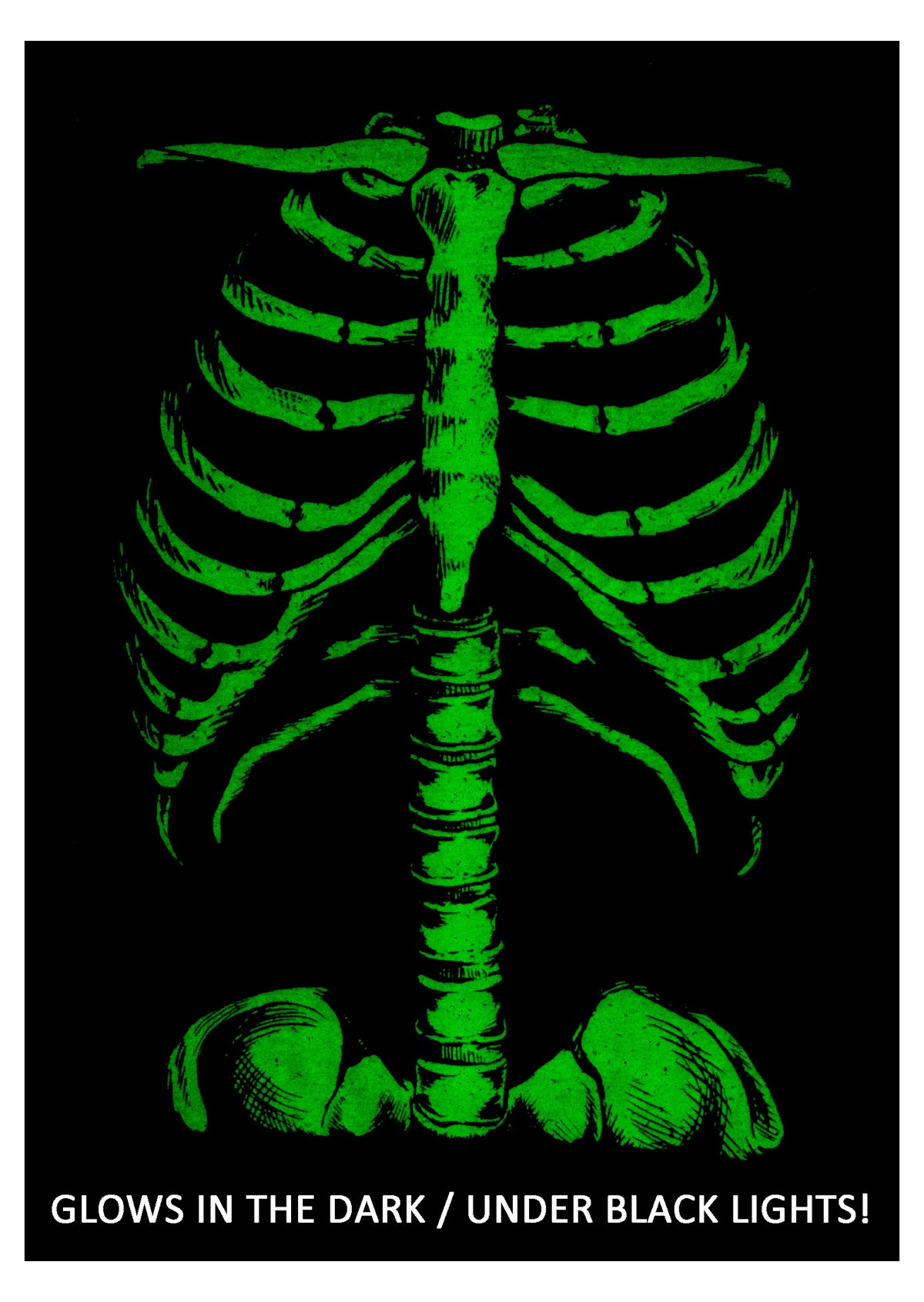 Skeleton Rib Cage  Jumbo Print Novelty Halloween Costume Ladies' T-shirt –  Ann Arbor T-shirt Company
