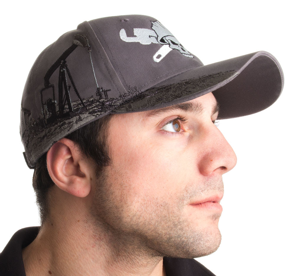 Roughneck Skull & Wrenches | Oilfield Worker Hat, Fracking, Oil Baseball Cap