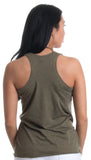 Sloth Top | Artsy Line Art Sloth Illustration Women's Triblend Racerback Tank