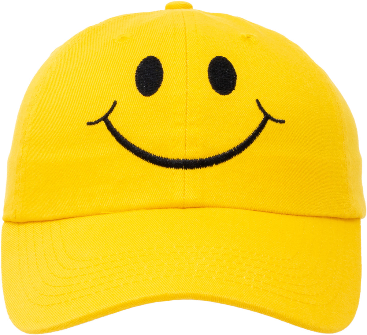 Smiley Face Hat | Cute Happy Mom Dad Teacher Yellow Baseball Cap for Men Women