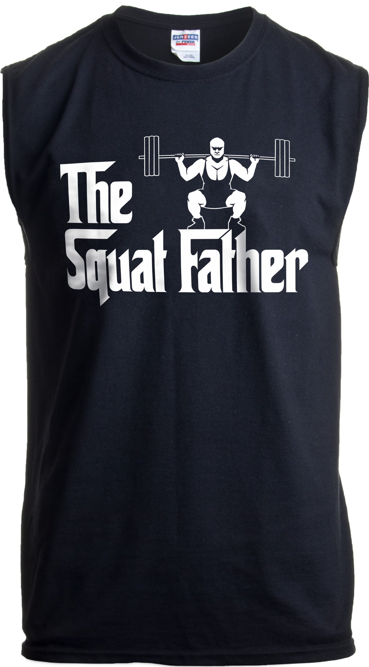 The Squat Father | Funny Workout Weight Lifting Sleeveless Muscle Shirt for Men