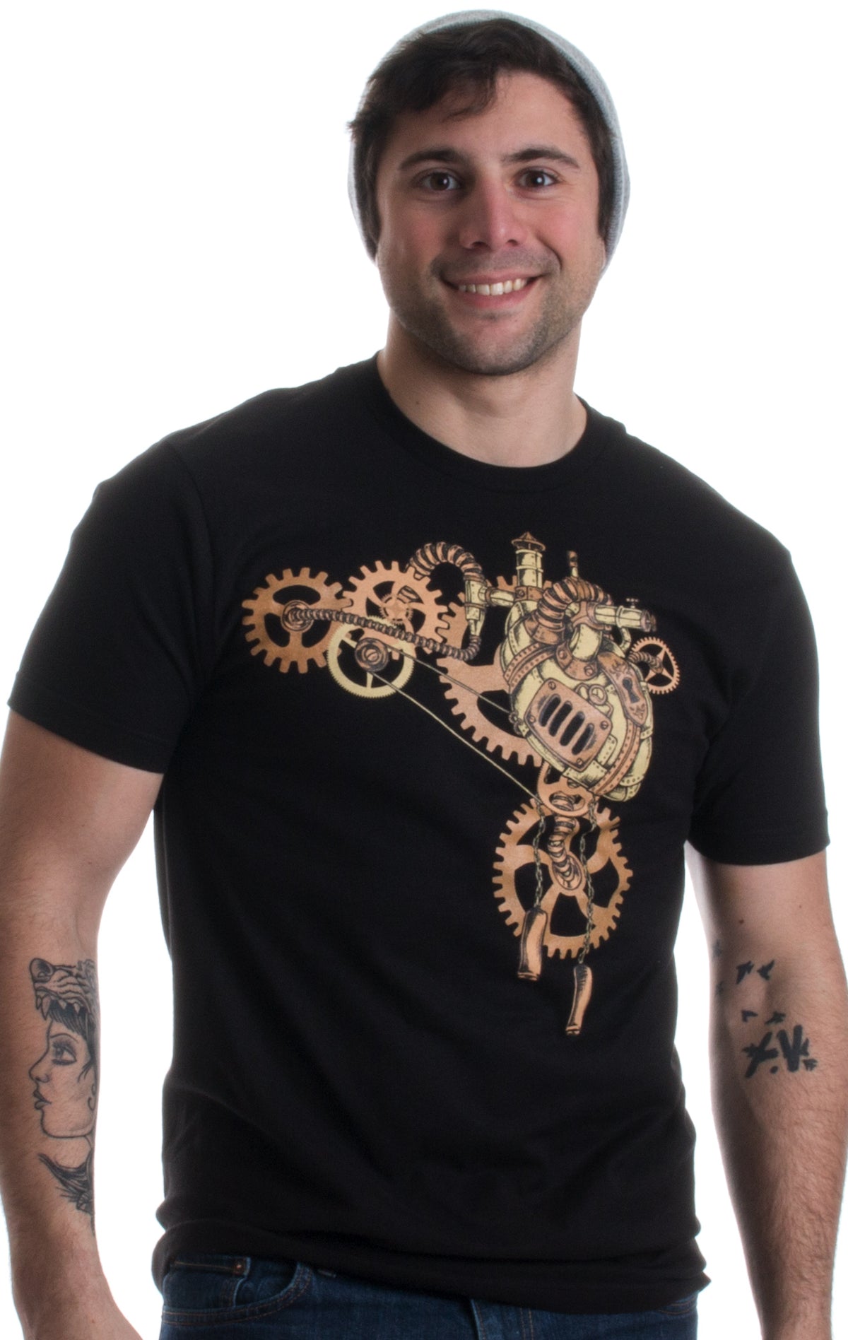 Steampunk Heart | Cosplay Sci Fi Fantasy Mechanical Gears Anatomy Unisex T-shirt