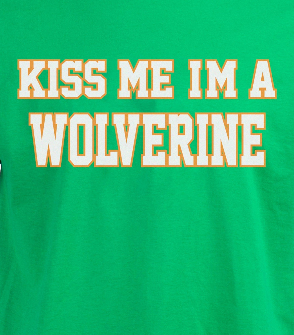 Kiss Me, I'm A Wolverine - St. Patrick's Day Ann Arbor Drunk T-shirt - Men's/Unisex