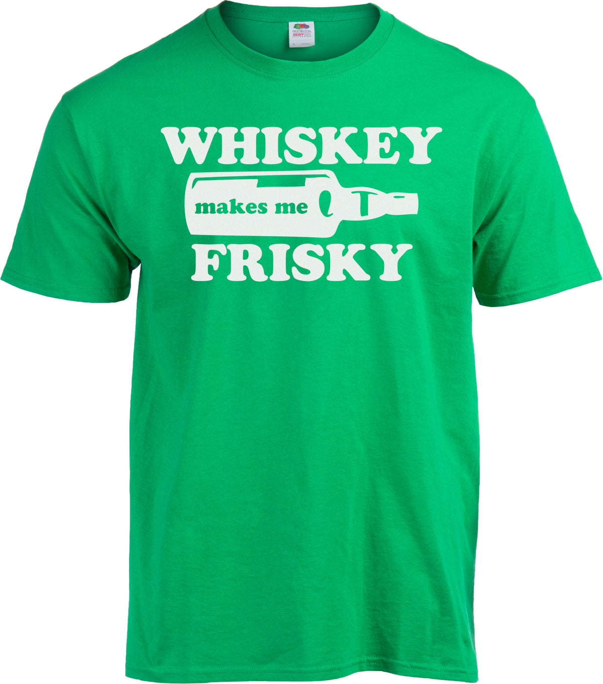 Whiskey Makes Me Frisky - St. Patrick's Day Drinking Funny T-shirt - Men's/Unisex