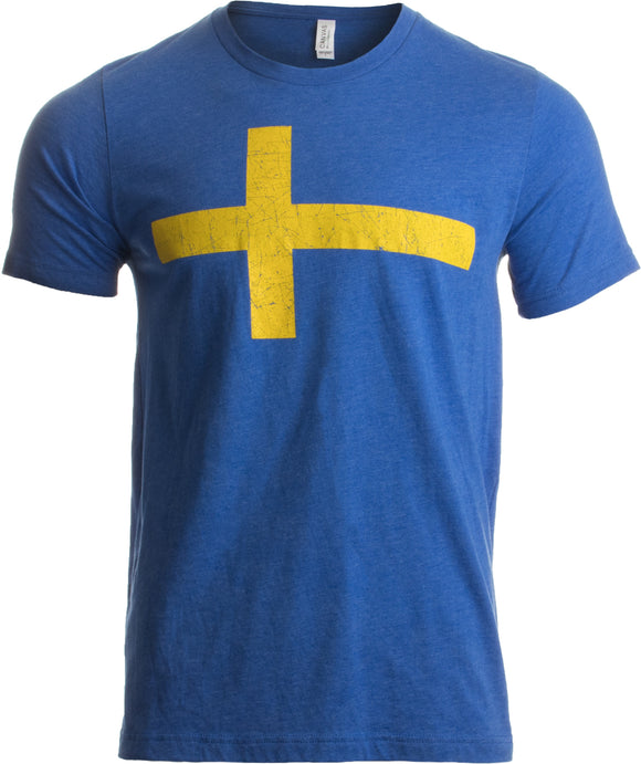 Swedish Flag | Vintage Style, Retro-Feel Sweden Flag & Kronor Unisex T-shirt