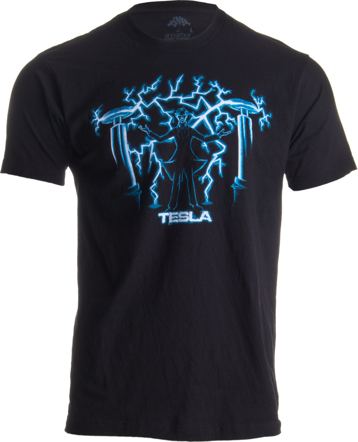 Nikola Tesla, Mad Scientist | Unisex Science Engineering Geek Humor T-shirt