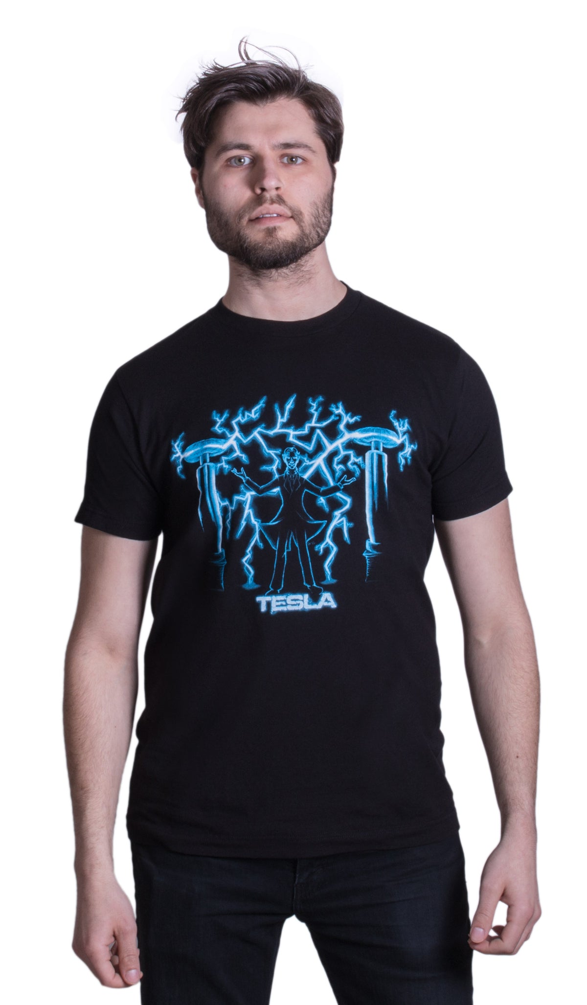 Nikola Tesla, Mad Scientist | Unisex Science Engineering Geek Humor T-shirt