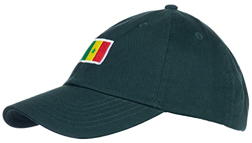 Senegal Flag Hat | Countries of The World National Pride Nation Flag Baseball Low Profile Dad Hat for Men Women