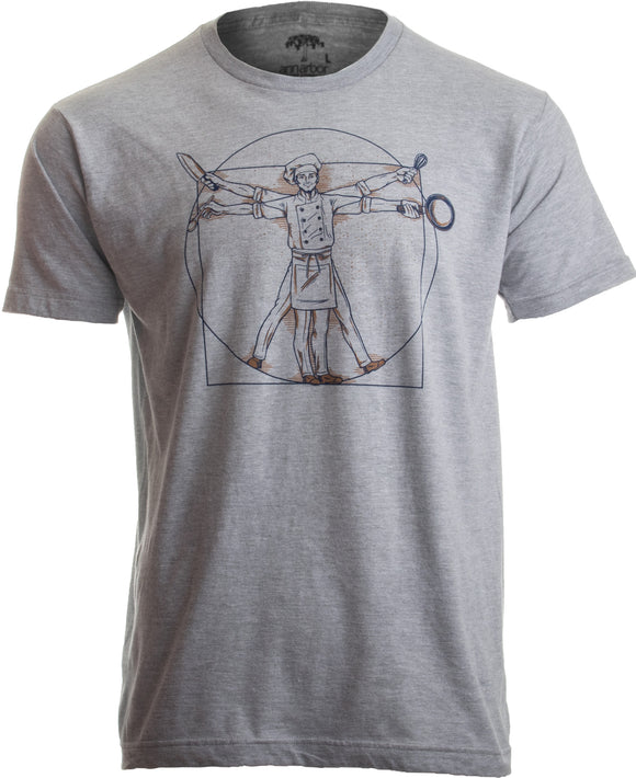 Vitruvian Chef | Funny Cook Restaurant Kitchen Worker Food Cooking Humor T-shirt